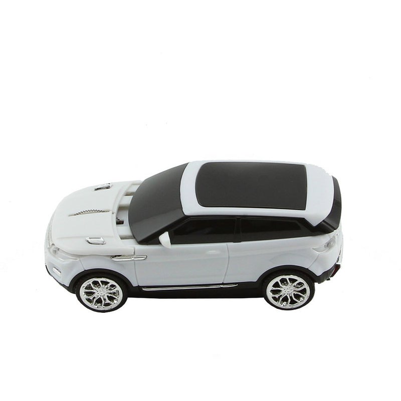 Sunffice 3C Light Car Mouse Wireless 2.4GHz Cool Sport SUV Car Shape Mouse Optical Mice 1600 DPI with USB Receiver Suitable for PC/Computer/Laptop (White) - Image 5